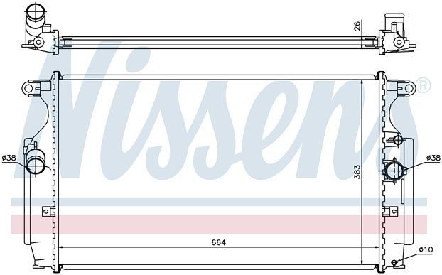 Toyota Avensis  Radyatör 2.0d-4d 2008 Model Sonrası Araçlara Uyumludur Orjinal No:16400-0R030