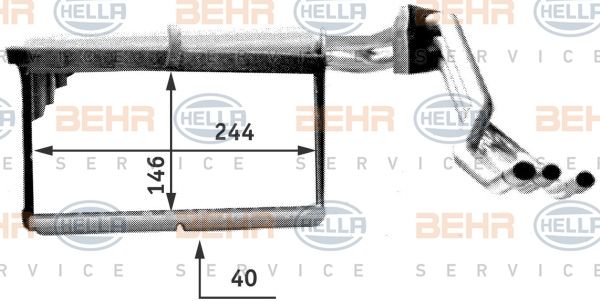 Bmw E34 Kalorıfer/Orjınal No:8351171