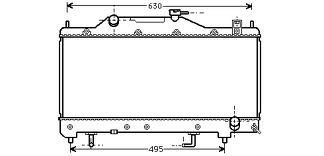 Toyato Carına Corona 2.0i 16V ST162 171 Radyatör/Otomatik Klımasız  87-92 model araclara uyumlu/Orjınal No:16400-74070
