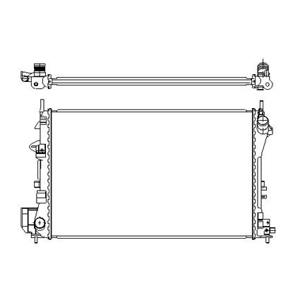 OPEL VECTRA C RADYATÖR 2002 MODEL SONRASI KLİMALI 1,6-1,8 ARAÇLARDA UYUMLUDUR. ORJİNAL NO:1300244
