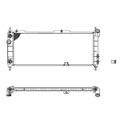 Opel Corsa B 1.4 1.6 Radyatör/93-00 Model Klimalı Otomatik Araclara Uyumludur Orjinal no:1300153