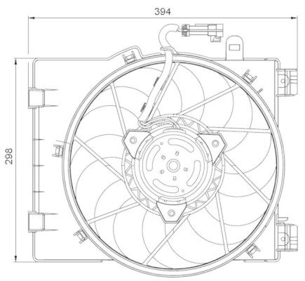OPEL COMBA, CORSA C FAN 2000 MODEL SONRASI MANUEL ARAÇLARDA UYUMLUDUR. ORJİNAL NO:  1341332