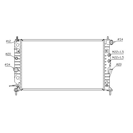 OPEL VECTRA B RADYATÖR 1995 MODEL SONRASI MANUEL KLİMALI ARAÇLARDA UYUMLUDUR. ORJİNAL NO: 1300181