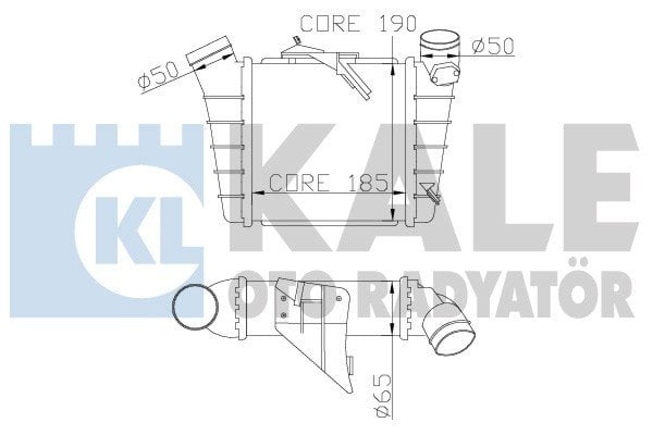 Seat Cordoba Ibıza, Volkswagen Polo İntercooler/ 02+Model araclara uyumlu/Orjınal NO:6Q0145804A