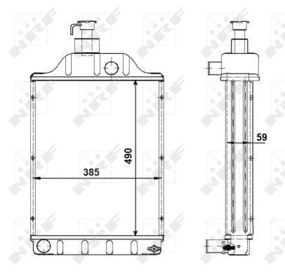 MASSEY FERGUSON MF 165 RADYATÖR 5 SIRA NORMAL ORJİNAL NO: 855411M93