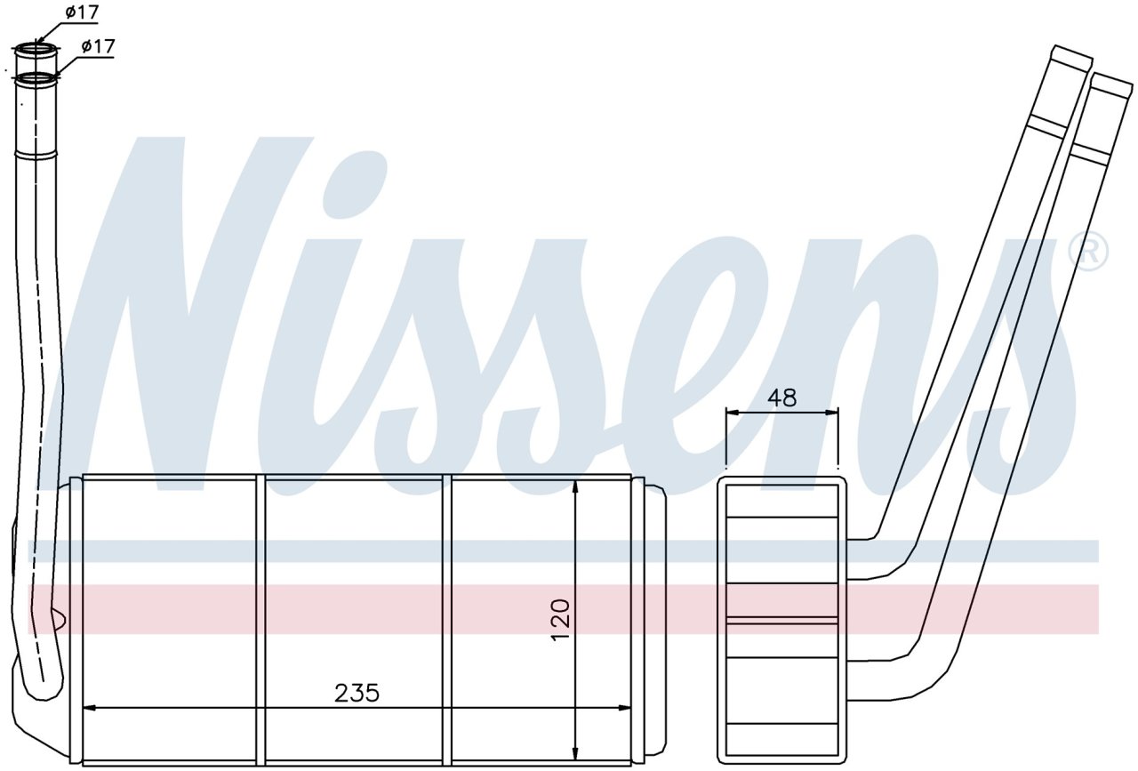LANDROVER KALORİFER 1997 MODEL SONRASI ARAÇLARDA UYUMLUDUR.  ORJİNAL NO: JEF500010
