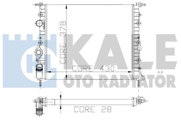 Renault Clio Symbol, Kangoo, Dacia Sandero Radyatör/Manuel/Klımasız 95-02 model araclara uyumlu/orjınal No:7700838134