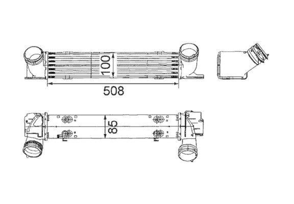 Bmw E90- E81 3.18d 3.20d N47 İntercooler 2007  Model sonrası araclarda uyumludur. orjınal no:7524916