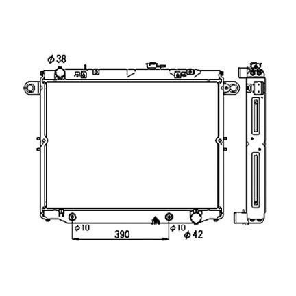 Toyota Land Cruıser 4.7i 4.2 TD Radyatör/Otomatık/Klımalı 98-02 model araclara uyumlu/Orjınal No:16400-50210