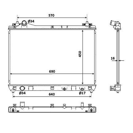 Suzuki Vitara 1.9 Dizel Radyatör/Manuel/Klımalı/06+ model araclara uyumlu/orjınal No:17700-67J00