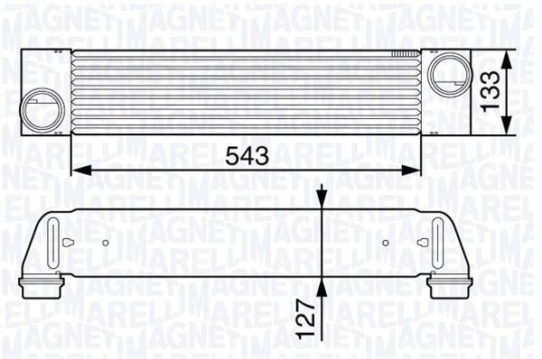 Bmw E60 5.35d M57 İntercooler/ 04+ Model araclara uyumlu/orjınal no:7791909