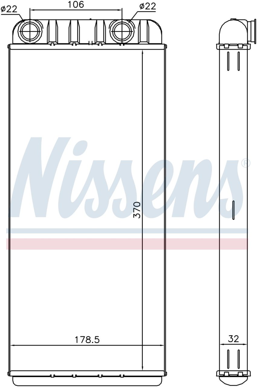 VOLVO FH II KALORİFER RADYATÖRÜ 2012 MODEL SONRASI ARAÇLARDA UYUMLUDUR. ORJİNAL NO:82348993