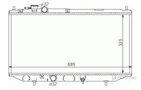 Daihatsu Applause 1.6 Radyatör/Manuel/Klımasız 89-97 model araclara uyumlu/Orjınal no:16400-87137