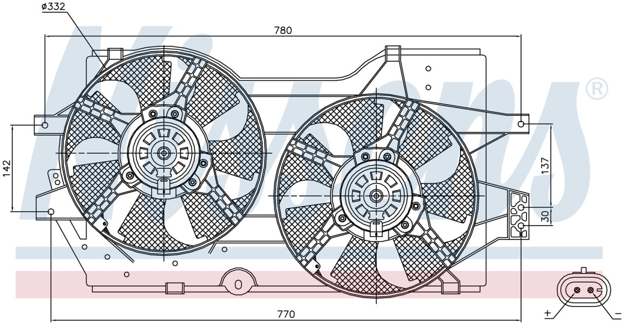 CHRYSLER TOWN&COUNTRY, VOYAGER, DODGE CARAVAN FAN 1996 MODEL SONRASI ARAÇLARDA UYUMLUDUR. ORJİNAL NO: 4682624