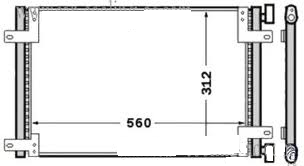 Fiat Doblo 1.2 Benzinli Klima Radyatörü/ 00+ Model araclara uyumlu/Orjınal No:46803033