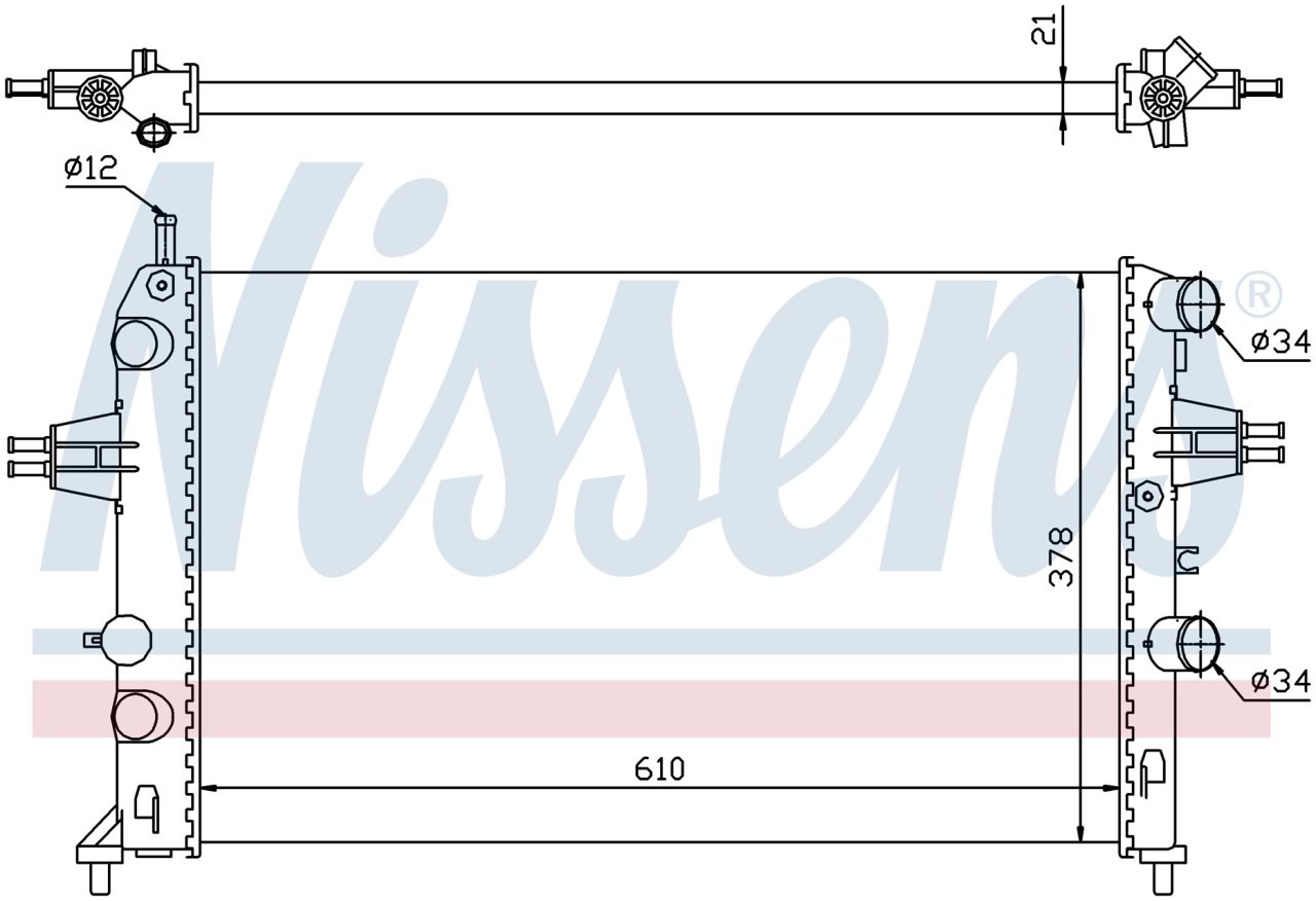 OPEL ASTRA G RADYATÖR  1.2,1,4 98-05 MODEL ARASI  MANUEL, KLİMALI  ARAÇLARDA UYUMLUDUR. ORJINAL NO: 1300195