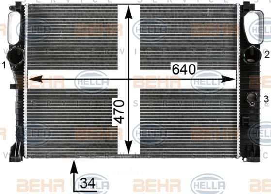 Mercedes W211 E280 CDI E320 CDI  E270 CDI Radyatör/Manuel/otomatık/klımalı araclara uyumlu/Orjınal No:2115000202