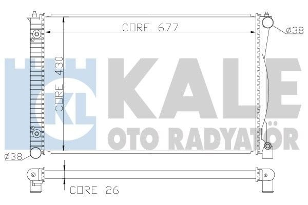 Audı A6 1.6 1.8T 20V 1.9 TDI Radyatör/Manuel/klımalı 96-04 model aracalara uyumlu/orjınal no:8D0121251P