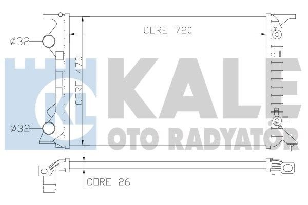 Audı A4 1.6 1.8 2.0 TFSI 2.0 TDI Radyatör/Otomatık/klımalı 08+ model aracalara uyumlu/orjınal no:8K0121251T