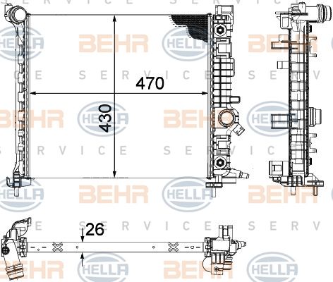 Opel Meriva B 1.3 DTE Radyatör/Manuel/Kliamalı arac uyumlu /Orjinel no:1300310