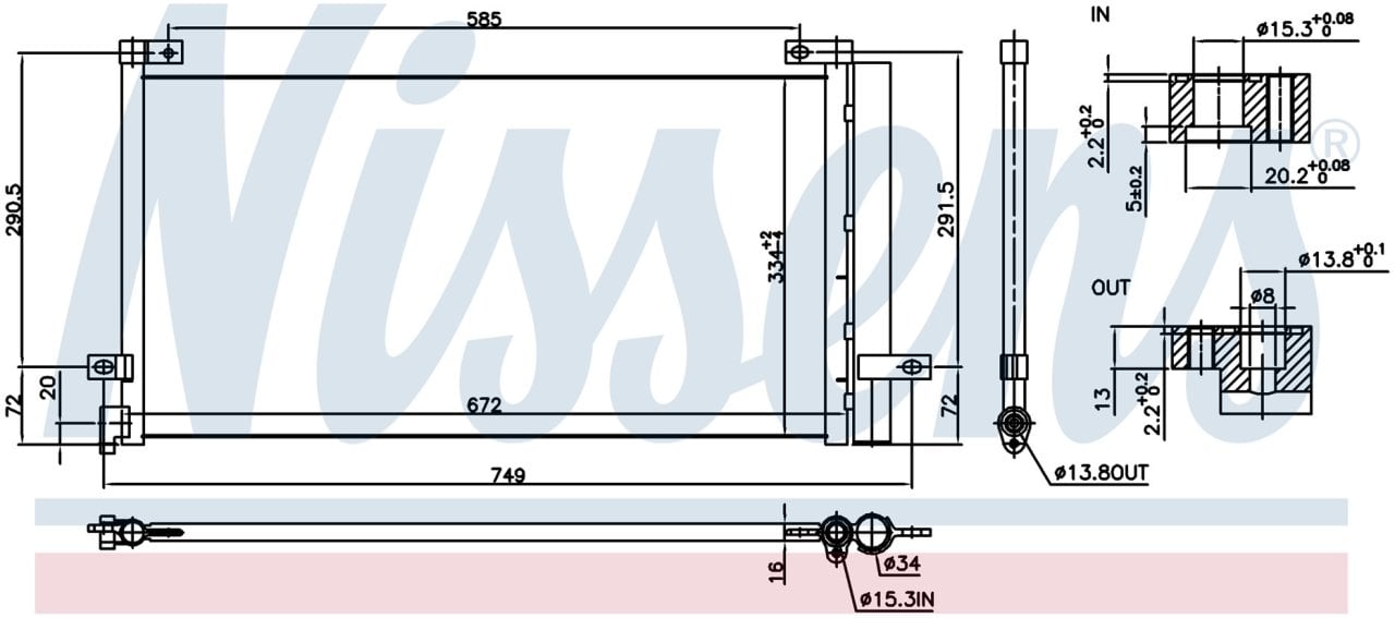 VOLVO FM, FMX KLİMA RADYATÖRÜ 2013 MODEL SONRASI ARAÇLARDA UYUMLUDUR. ORJİNAL NO: 22174113