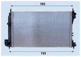 Saab 9-3 1.9 TDI Radyatör/Otomatık/klımalı  04+ model araclara uyumlu/Orjınal NO:13156384