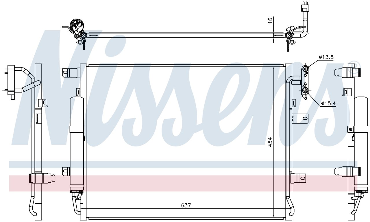 LAND ROVER RANGE ROVER KLİMA RADYATÖRÜ 2010-2012 MODEL ARASI OTOMATİK ARAÇLARDA UYUMLUDUR. ORJİNAL NO: LR022744