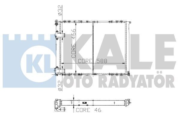 RENAULT SAFRANE RADYATÖR 2 SIRA 1992-2000 MODEL ARASI ARAÇLARDA UYUMLUDUR. ORJİNAL NO: 7701352204