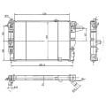 Opel Vectra A 1.6 1.8 2.0 1.7D Radyatör/Otomatik Klimasız araclara uyumludur/Orjinel NO:1300122