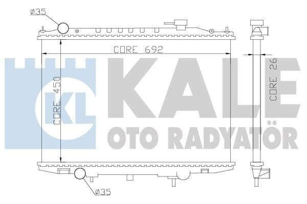 Nissan Skystar 2.5 TD Radyatör/Manuel/klımalı 01-05 model araclara uyumlu/Orjınal No:21410-VK505