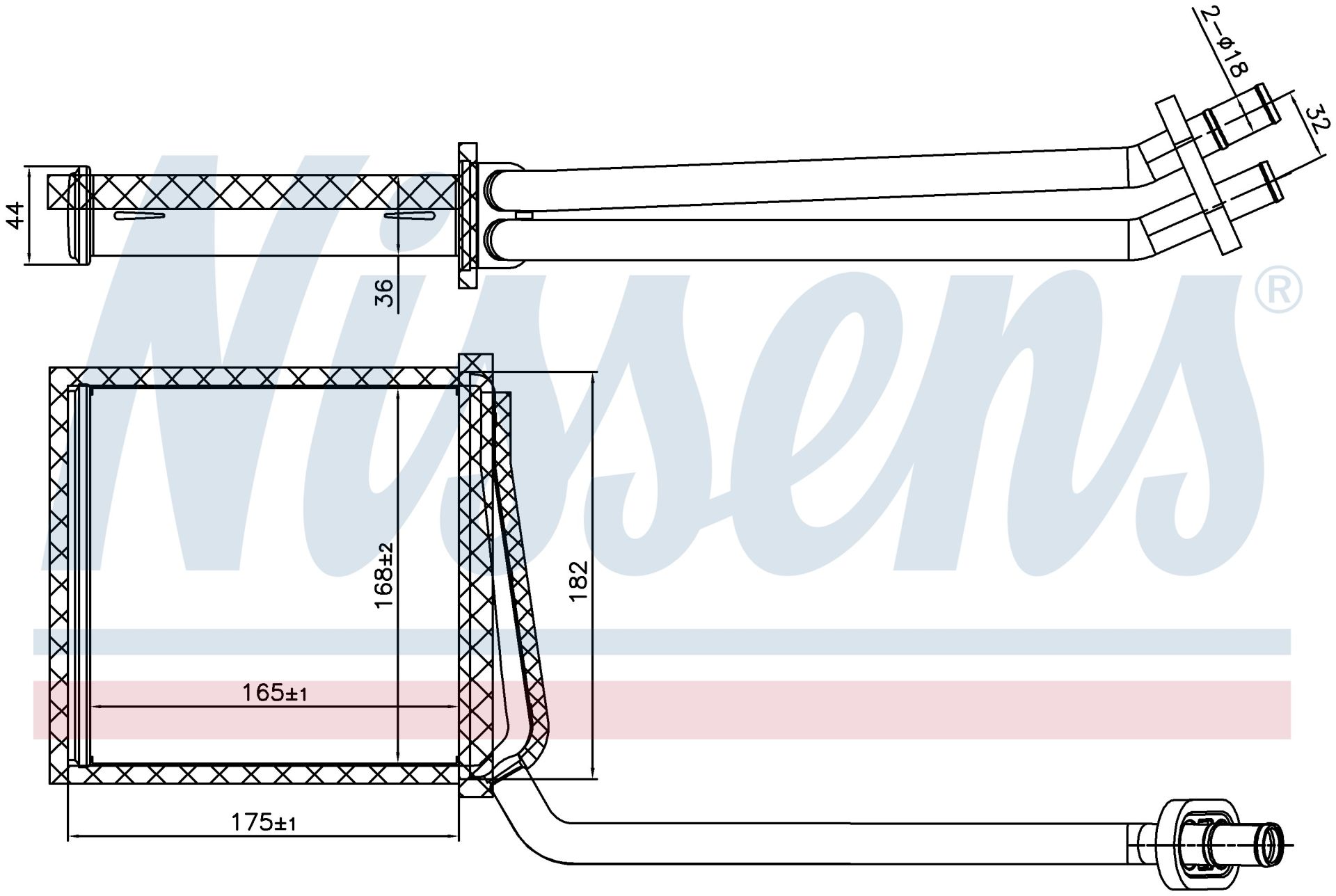 MERCEDES VANEO KALORİFER RADYATÖR ORJİNAL NO : 1688300661