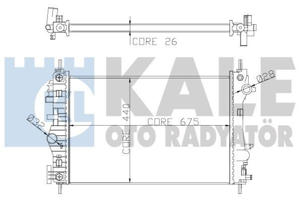 Opel Insıgnıa 2.0 T Radyatör/Otomatik/Klimalı araclara uyumludur/Orjinel No:1300294