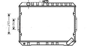 Mıtsubıshı L200 D Radyatör/Manuel/Klımasız 91-96 model araclara uyumlu/Orjınal No:MB356391
